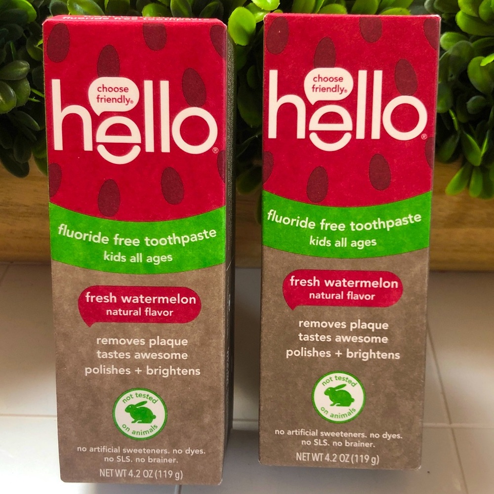 Hello Kids Watermelon Toothpaste
   Set of 2!